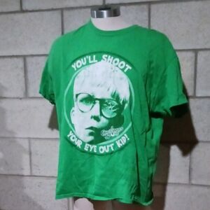 A Christmas Story Green T-shirt Unisex Size XL